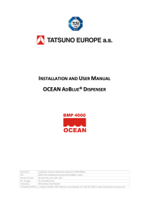 Installation and User Manual for dispenser OCEAN AdBlue