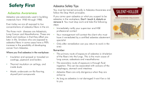 Safety First -Asbestos Awareness
