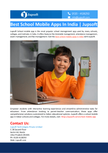 Best School Mobile Apps In India