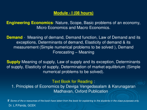 Module - 1 Engineering economics