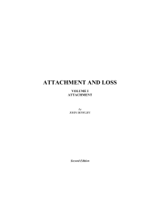 ATTACHMENT AND LOSS VOLUME I ATTACHMENT
