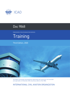 19  Procedures for Air Navigation Services Training-PANS-TRG Doc 9868