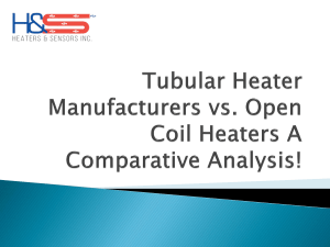 Comparing Tubular Heater Manufacturers to Open Coil Heaters!
