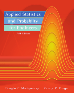 Montgomery Runger Applied Statistics and Probability for Engineers, 5th