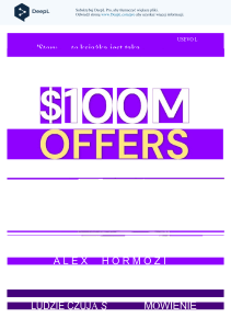 Alex Hormozy - $100 m offers. how to make offers so good people feel stupid saying no (2021) Polish [first 50 pages]