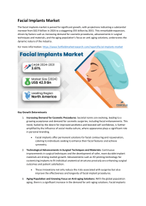 Facial Implants Market 2023-2030 with Growth Factors and Trends with Focusing Key Players