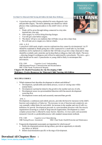 Maternal-Child Nursing 6th Edition By Emily Slone McKinney Test Bank