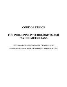 Code of Ethic