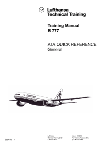 Boeing 777 Quick Reference