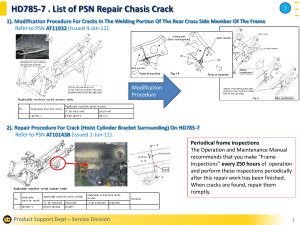 HD785-7 PSN Repair Chasis Crack