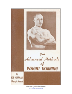 Hoffman B. York advanced barbell training (1951)