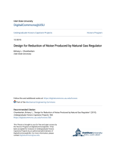 Design for Reduction of Noise Produced by Natural Gas Regulator