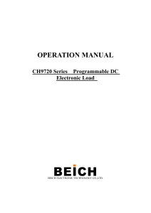 CH9720X Series English Manual