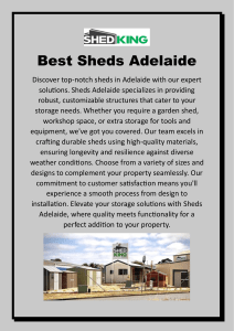Best Sheds Adelaide..2
