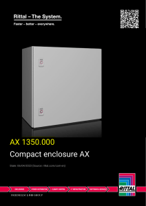 1. Rittal AX 1350.000 Compact Enclosure