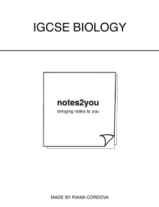 IGCSE Biology Notes-compressed