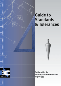 BCC Guide to standards and tolerances Apr99