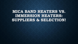 Mica Band vs. Immersion Heaters: Supplier Comparison & Selection Tips!