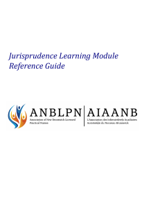 Jurisprudence Reference Guide