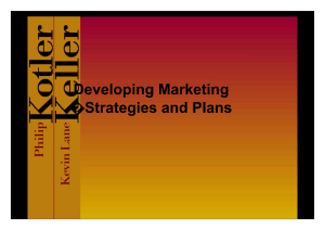 Developing Marketing Strategic Plan