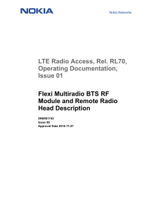 Flexi Multiradio BTS RF Module and RRH Description