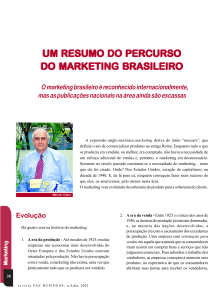Um resumo do percurso do Marketing Brasileiro