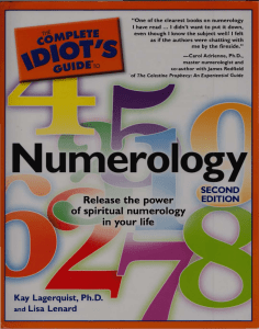 Numerology complete IDIOTS guide 