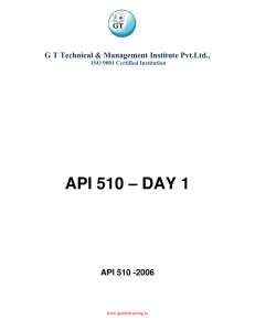 API 510 DAY 1