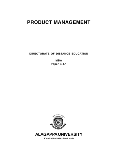 Product management