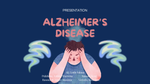 GROUP 4 - ALZHEIMER'S DISEASE
