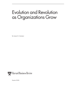 Greiner Evolution and Revolution