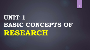 basic concept of research maims eng lrmc