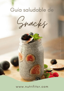 5 Guía saludable de Snacks autor Nutri Fit
