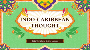 Indo Caribbean Thought