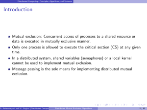 Module 3 Mutual exclusion