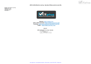 Amazon.Premium.AWS-Certified-Machine-Learning-Specialty.by .VCEplus.65q-DEMO