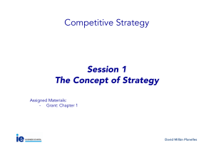S1 - Concept of Strategy - MIM