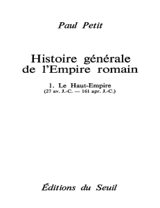 Histoire general de l’empire romain T1 (2014)