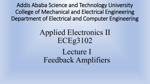 chapter one   Feedback Amplifiers