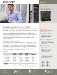 FortiGate 5000-Series Solution Data Sheet