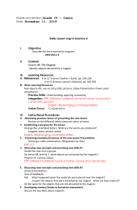 Detailed Lesson Plan - Science IV