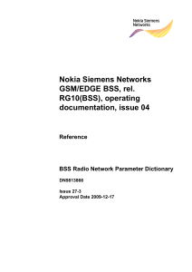 Nokia Siemens Networks GSM EDGE BSS rel