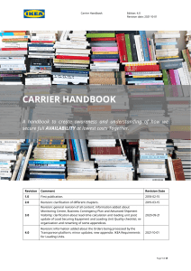 Carrier Handbook 4.0