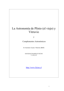 Astronomía de  Plinio y Vitruvio