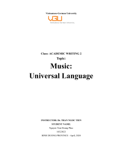 Music  Universal Language