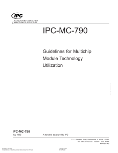 IPC-MC-790 EN Guidelines for Multichip Module Technology Utilization