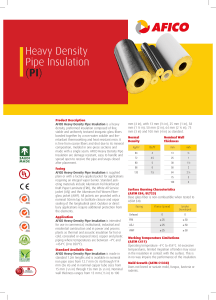 AFI data sheet heavy density Pipe insulation  PI  no pix 1