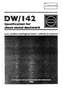 419671260-DW142-Specification-for-Sheet-Metal-Ductwork-1982