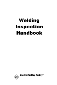 Welding Inspection Handbook 2015
