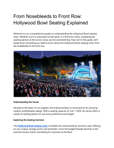 From Nosebleeds to Front Row  Hollywood Bowl Seating Explained